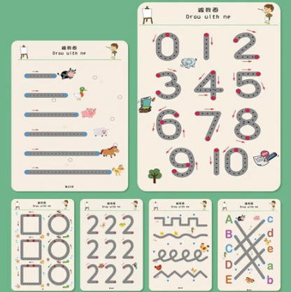 LIBRO DE TRAZOS DIDÁCTICO PRE-ESCOLAR | ENVÍO GRATIS