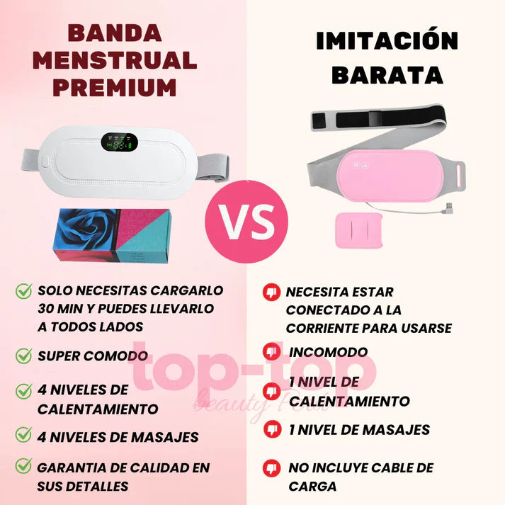 CINTURON TERMICO PARA COLICOS MENSTRUALES + CHOCOLATES Y MASCARILLA DE REGALO🎁